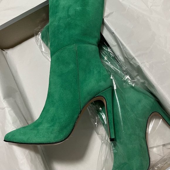 Handmade Italian suede calf high boots. GORGEOUS. Size 39 IT (9 US). - Picture 10 of 10